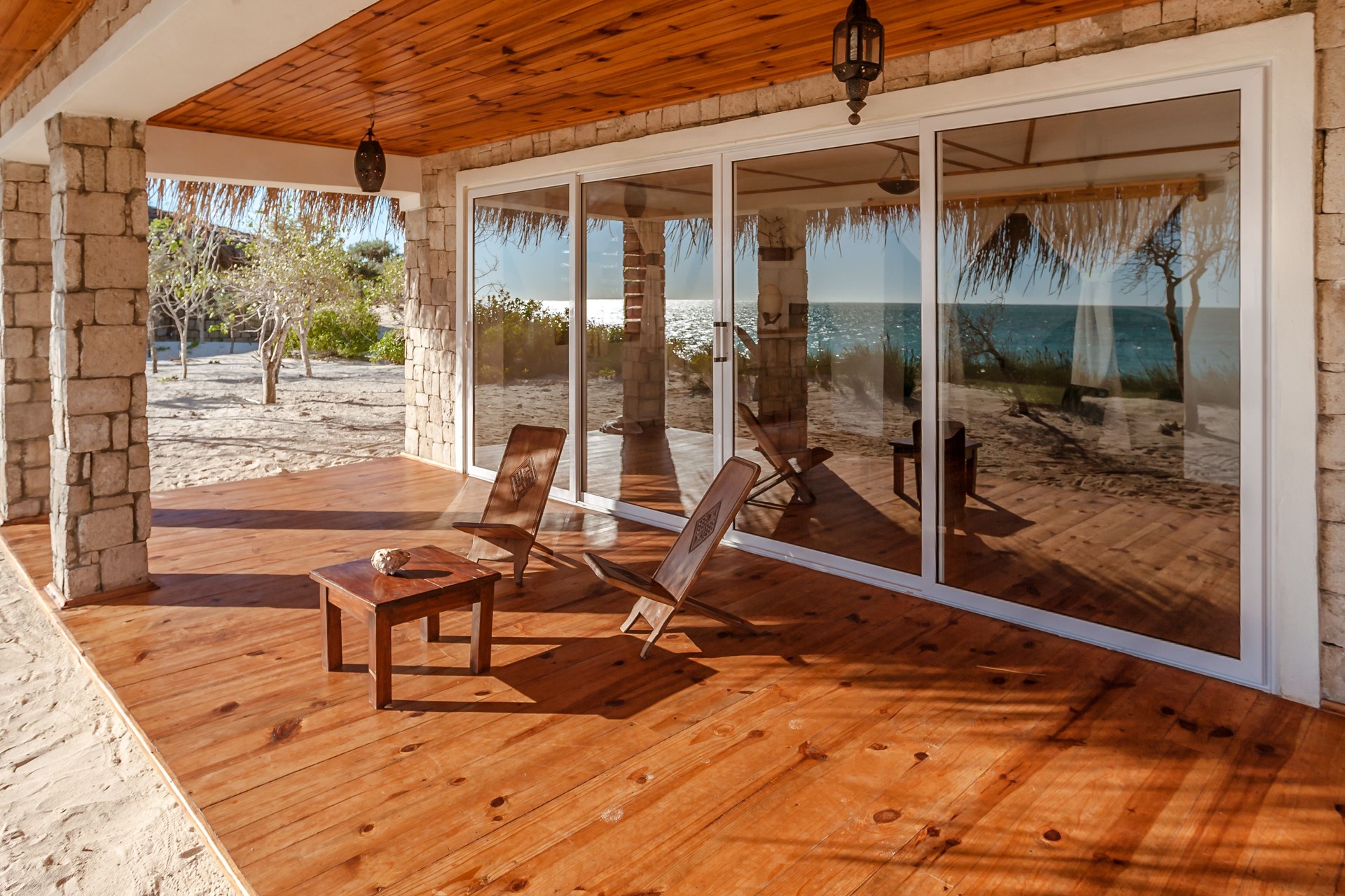 Terrace of a luxurious bungalow Terrace of a luxurious bungalow